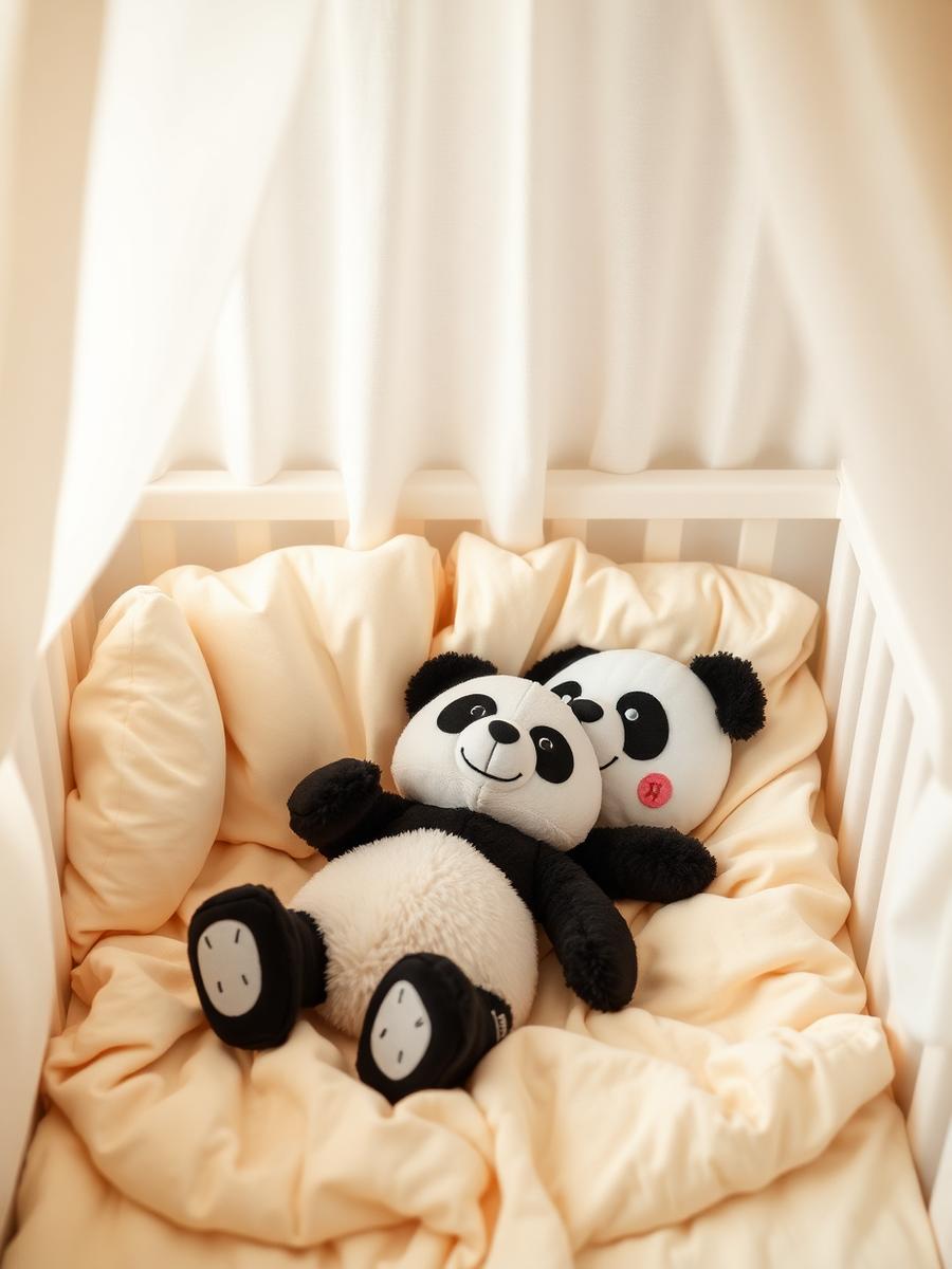Zona de somn cu ursuleți panda